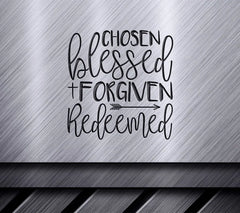 Chosen Blessed Forgiven Redeemed SVG SVG