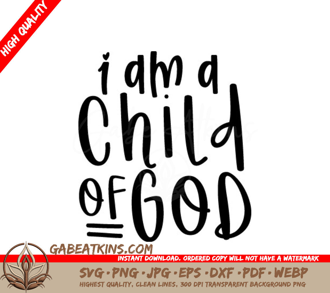 Child of God SVG Design SVG