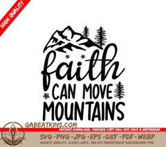 Faith Can Move Mountains SVG SVG