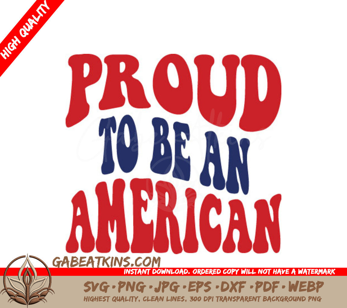 Proud American SVG SVG