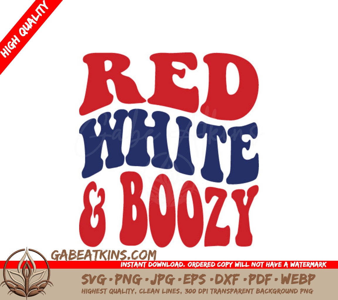 Red White & Boozy SVG SVG