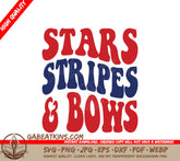 Stars Stripes & Bows SVG  SVG