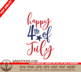 4th of July SVG Greeting Card  SVG
