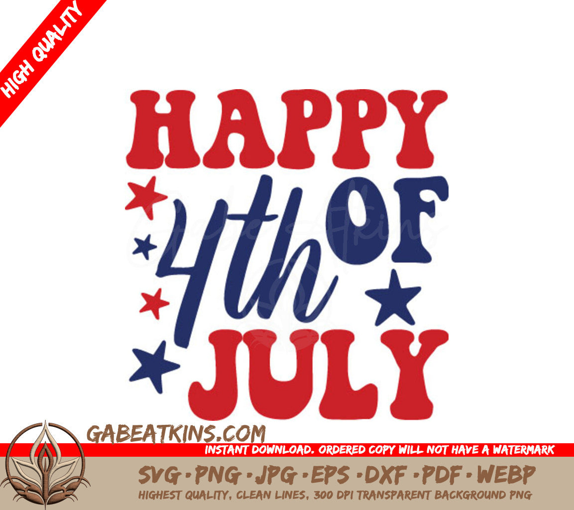 Happy 4th of July SVG SVG