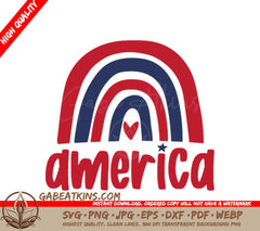 America Rainbow SVG SVG
