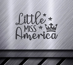 Little Miss America Crown SVG SVG