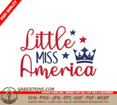 Little Miss America Crown SVG SVG
