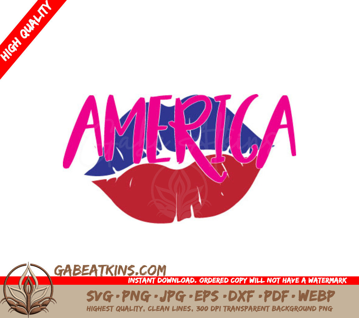 American Kiss SVG SVG