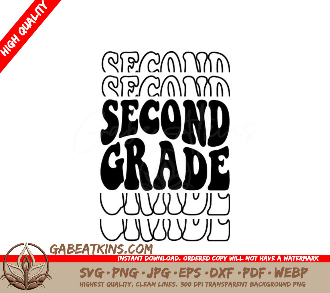 Second Grade SVG Clipart SVG