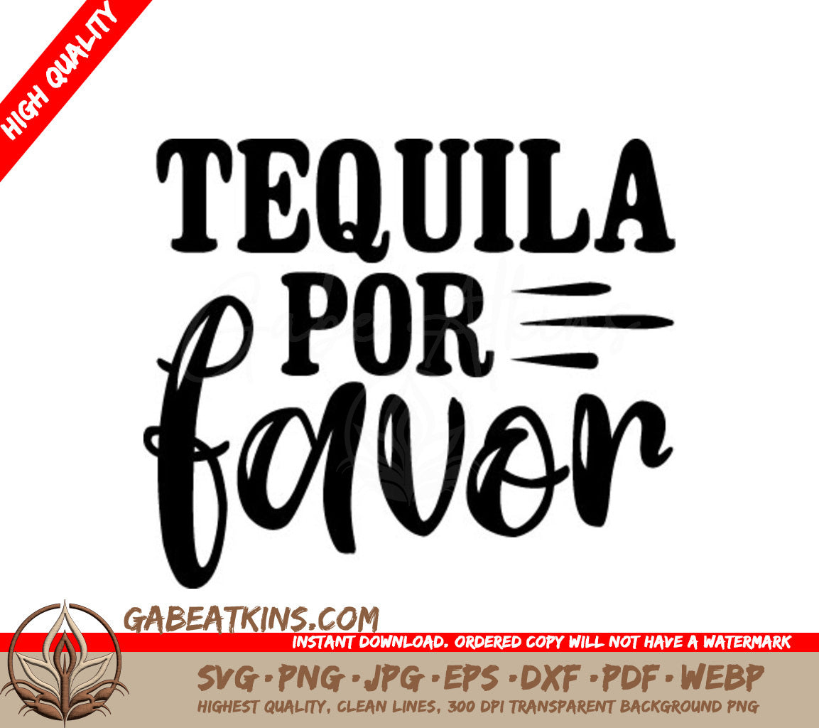Tequila Por Favor SVG Sign SVG