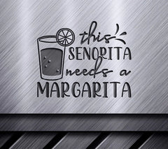Senorita Margarita SVG Design SVG