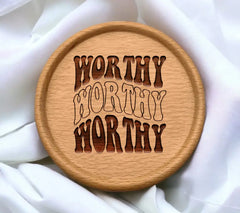 Pink Worthy Retro Christian SVG SVG