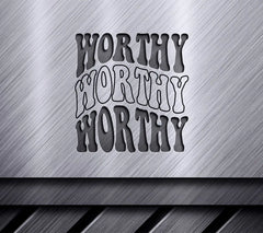 Pink Worthy Retro Christian SVG SVG