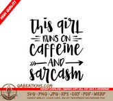 Caffeine & Sarcasm SVG SVG