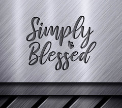 Simply Blessed Heart SVG SVG