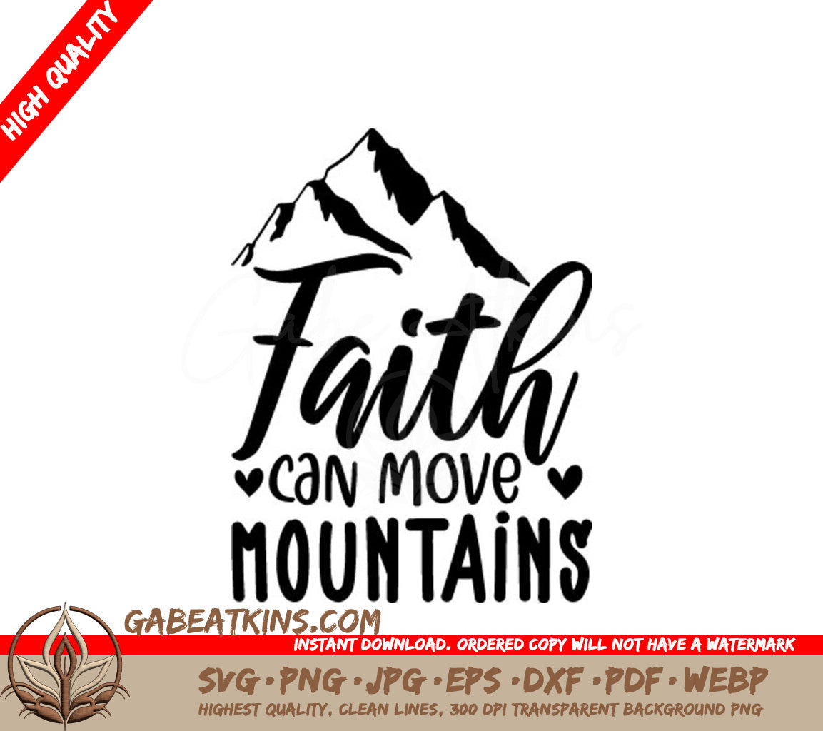Faith Can Move Mountains SVG SVG
