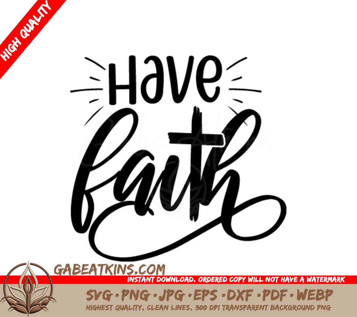 Have Faith Cross SVG SVG