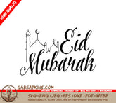 Eid Mubarak Mosque SVG SVG