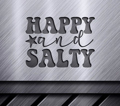 Happy & Salty Silhouette SVG SVG