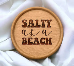 Salty Beach Silhouette SVG SVG