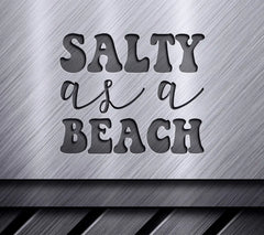 Salty Beach Silhouette SVG SVG