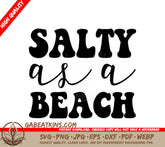 Salty Beach Silhouette SVG SVG