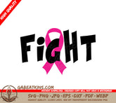 Pink Ribbon Fight SVG SVG