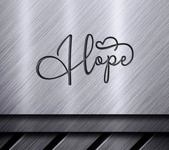 Cursive Hope Heart SVG SVG