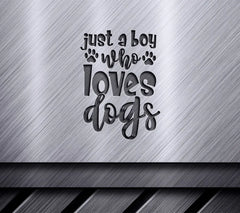 Boy Who Loves Dogs SVG  SVG