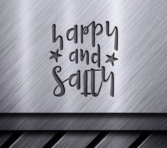 Happy & Salty SVG Design SVG