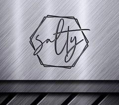 Salty Hexagon Design SVG SVG