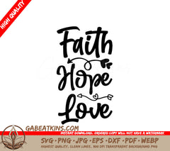 Faith Hope Love SVG SVG