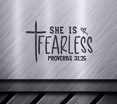 She Is Fearless Christian SVG SVG