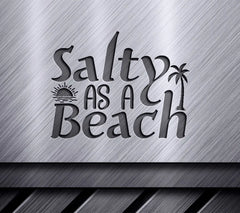 Salty Beach Palm Tree SVG SVG
