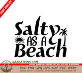 Salty Beach Palm Tree SVG SVG