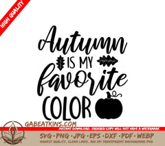 Autumn Favorite Color SVG SVG
