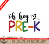 Oh Hey Pre-K SVG SVG