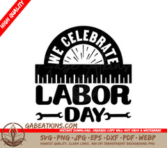 Labor Day Wrench & Ruler SVG SVG