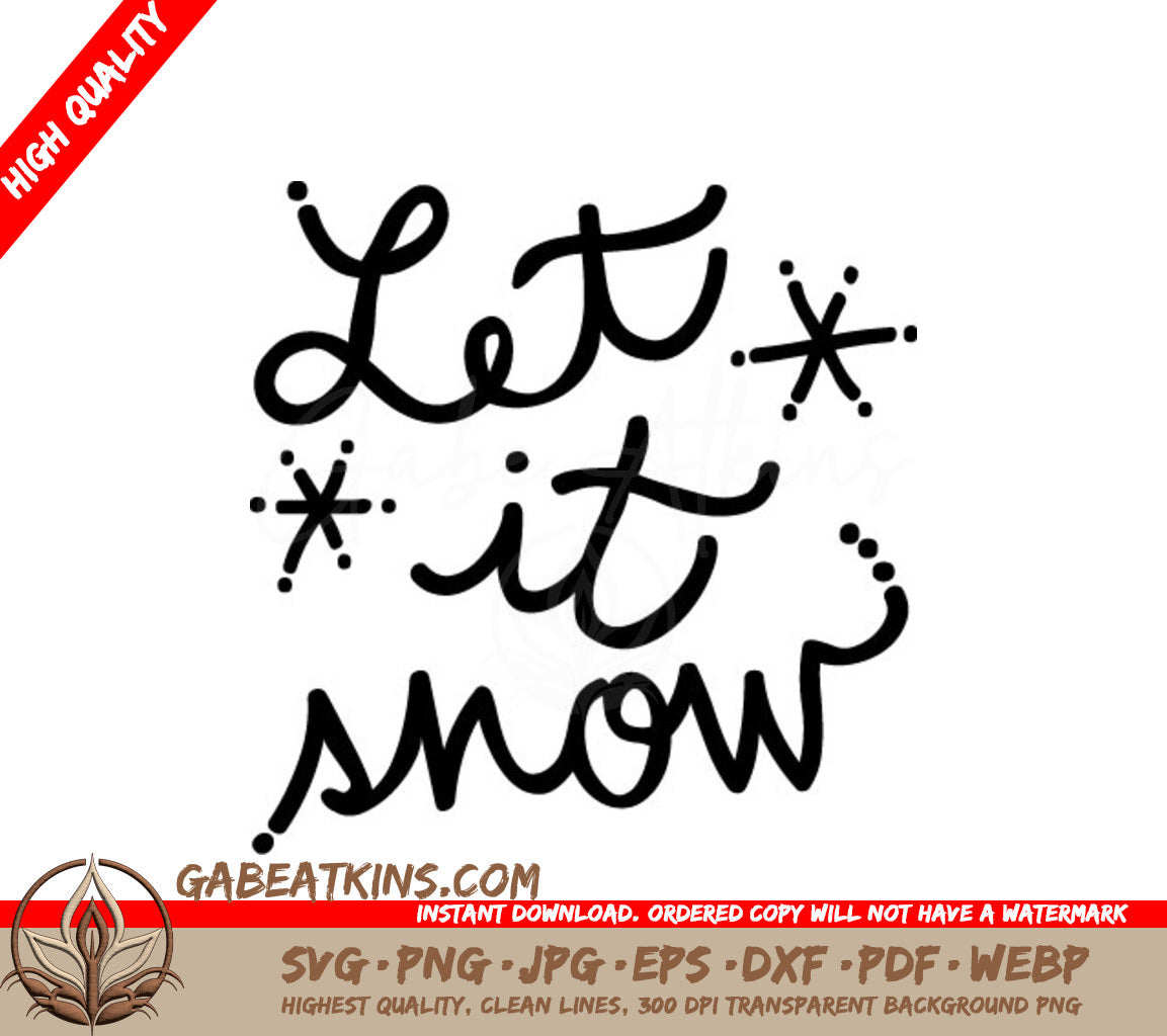Let It Snow SVG SVG