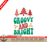 Groovy Christmas SVG SVG