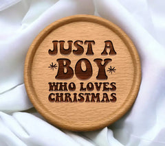 Boy Loves Christmas SVG SVG