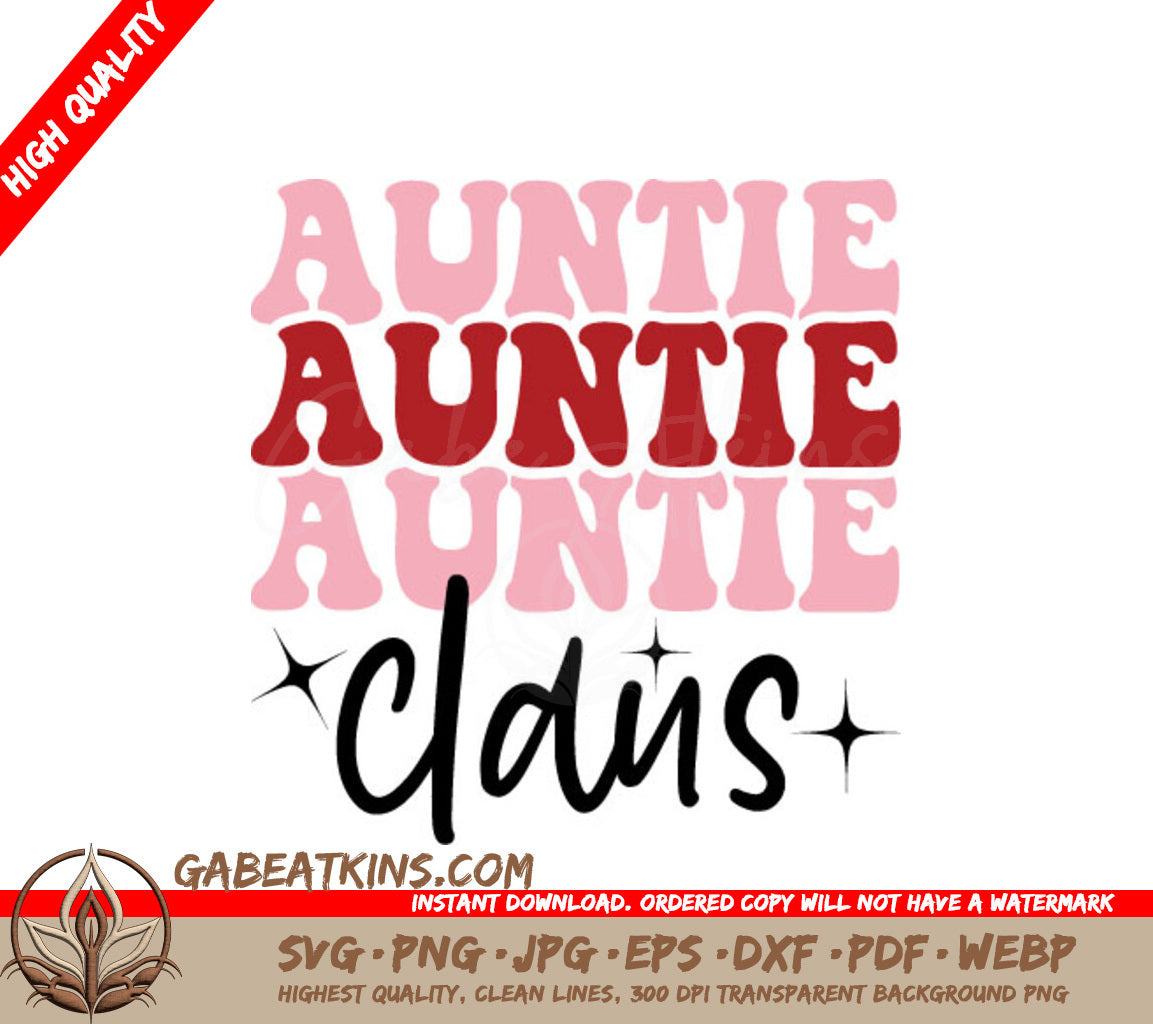 Auntie Claus SVG SVG