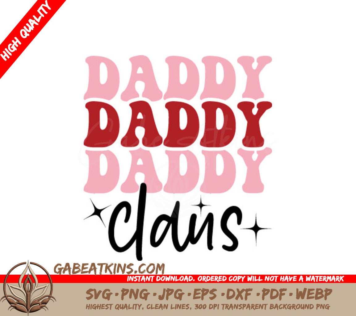 Daddy Claus Christmas SVG SVG