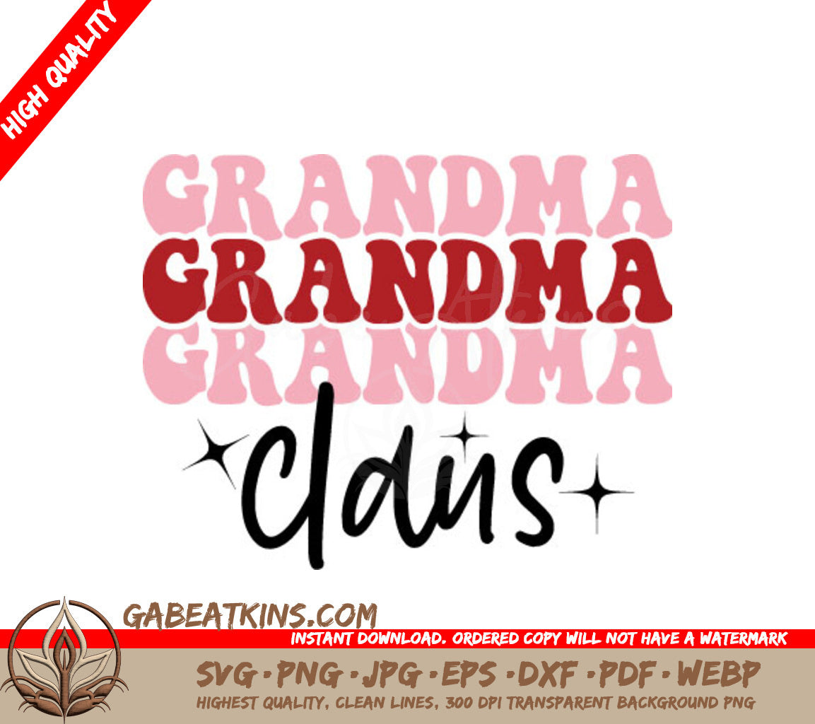 Grandma Claus SVG SVG