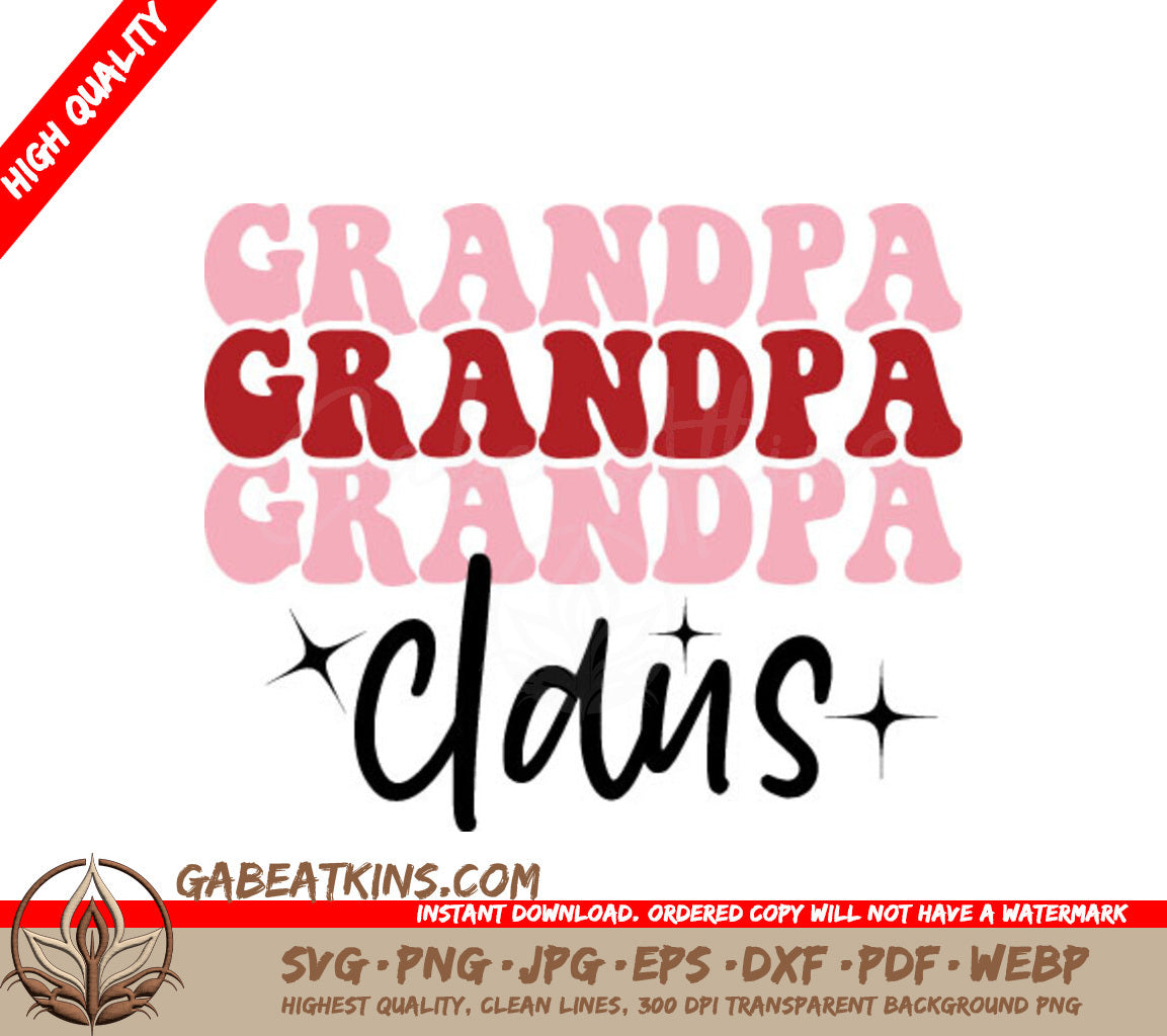 Grandpa Claus Christmas SVG SVG