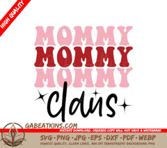 Mommy Claus SVG Poster SVG
