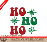 Retro Christmas Ho Ho Ho SVG SVG