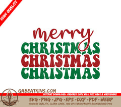 Retro Christmas SVG SVG