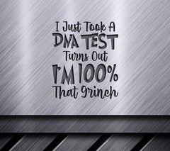 Grinch DNA Test SVG SVG