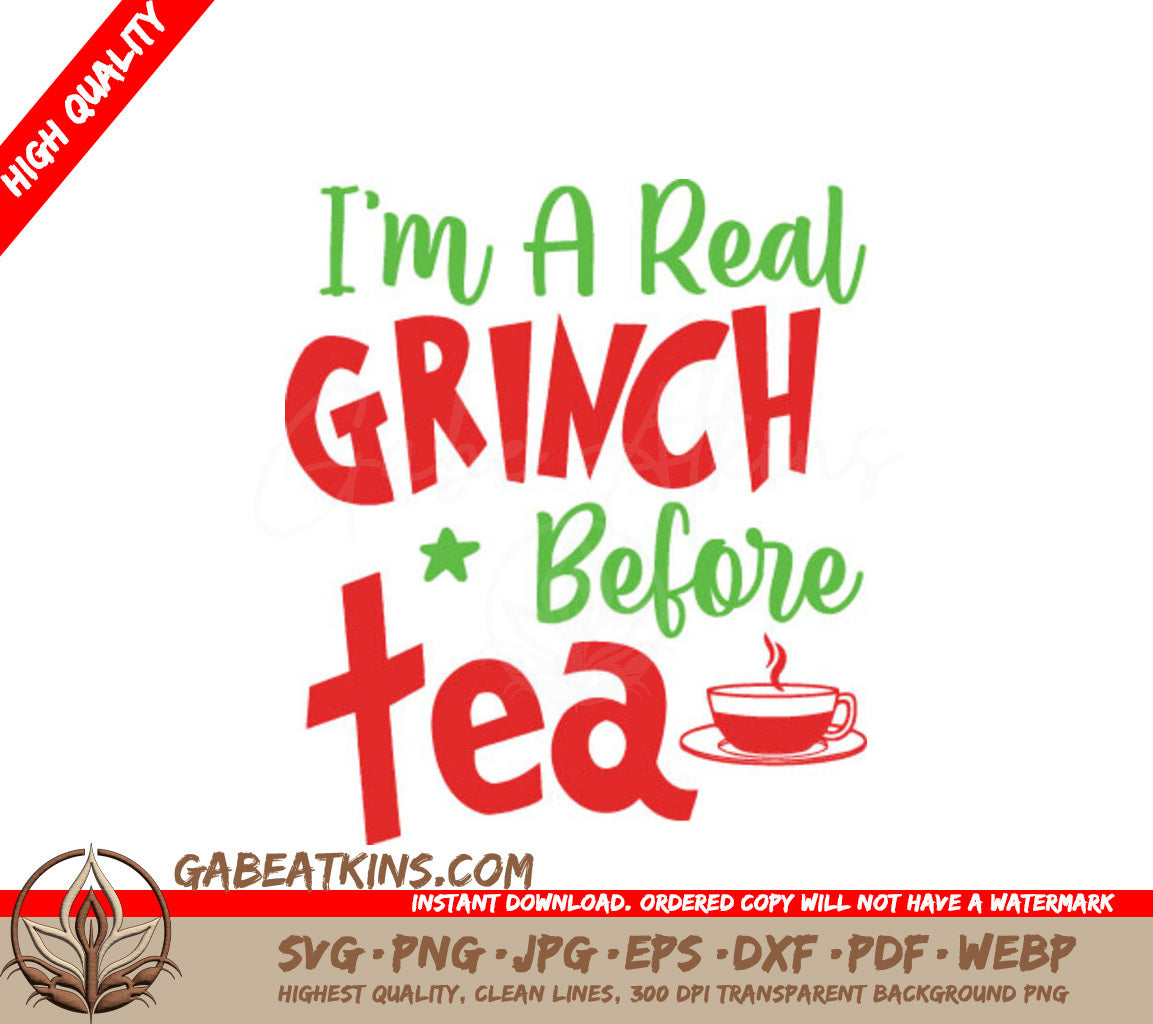 Grinch Before Tea SVG SVG